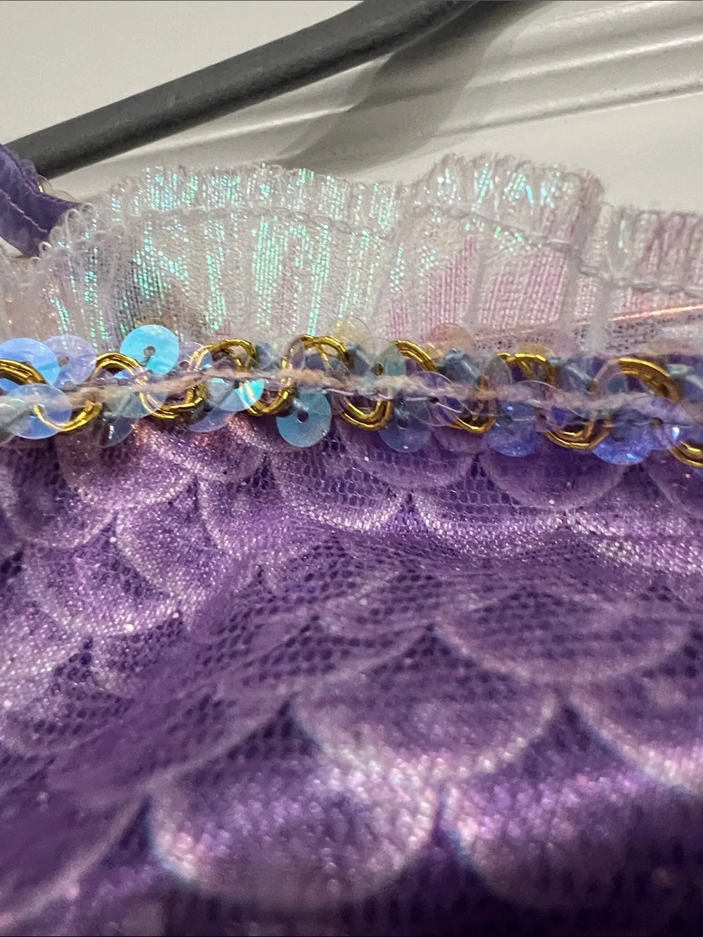Disney Iridescent Purple and Blue Mermaid Dress